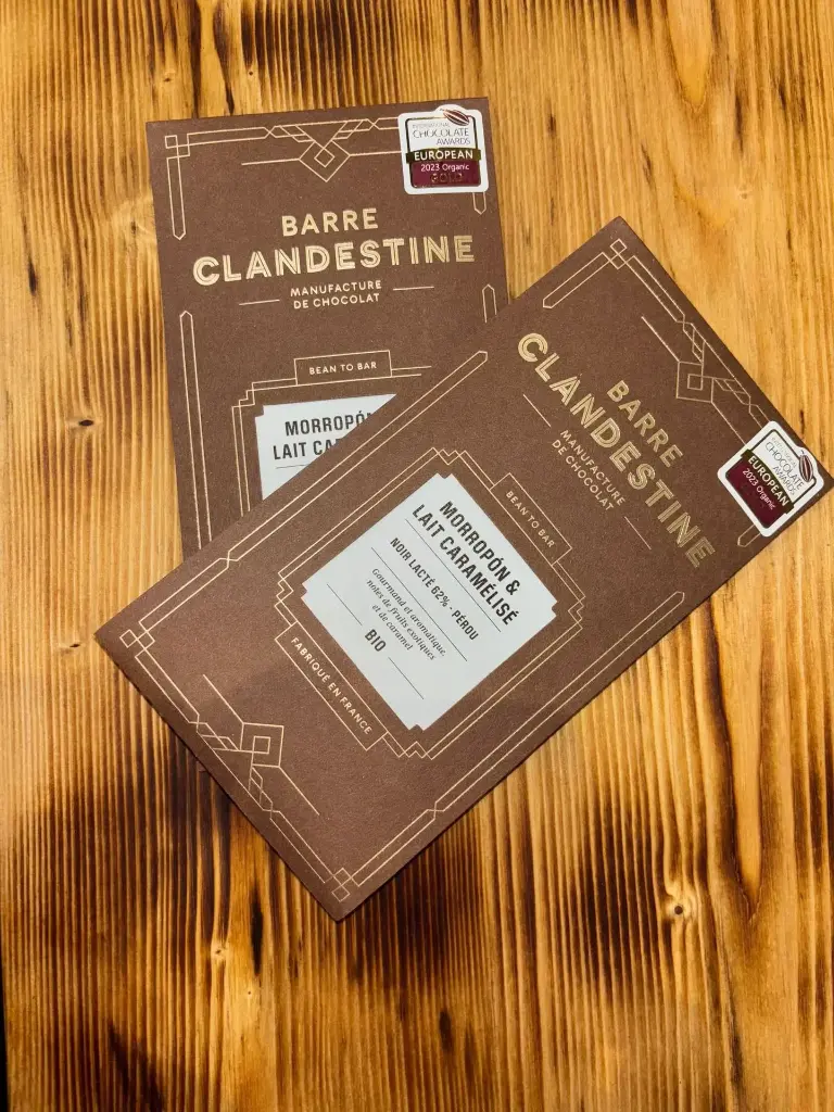 BARRE CLANDESTINE - Chocolat BIO - Barre Lait Caramélisé